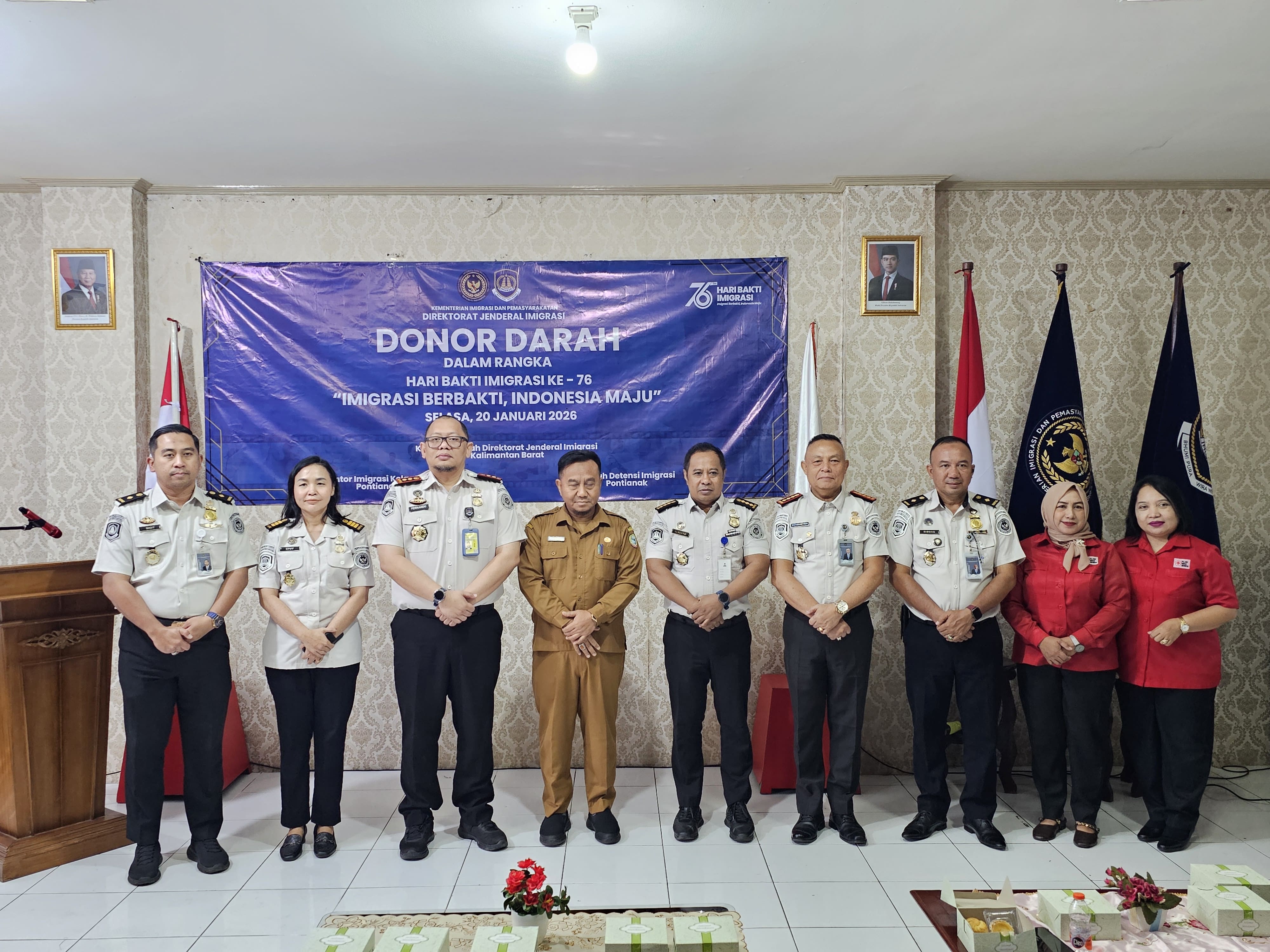 Donor Darah dalam rangka Hari Bhakti Imigrasi ke-76